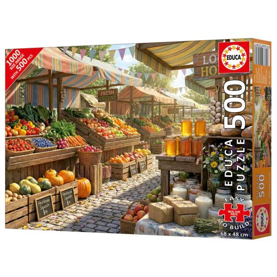 Puzzle Educa Mercado Soleado de XXL 500 Pzs