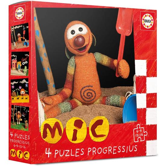 Puzzle Educa Mic Progresivo de 6+9+12+16 Piezas Puzzle Educa Mic Progresivo de 6+9+12+16 Piezas