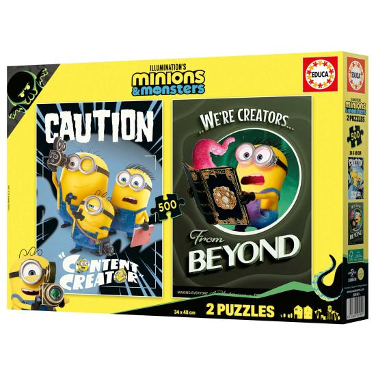 Puzzle Educa Minions de 2 x 500 Piezas