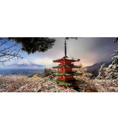 Puzzle Educa Monte Fuji y Pagoda Chureito, Japón de 3000 Piezas