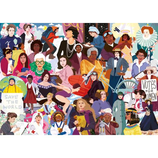 Puzzle Educa Mujeres Icónicas de 1000 Piezas