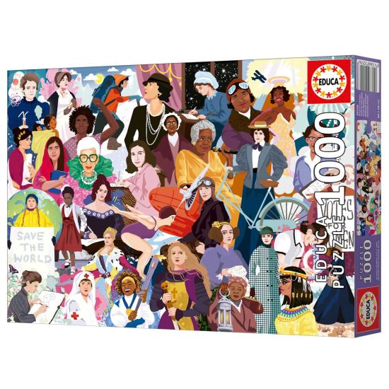 Puzzle Educa Mujeres Icónicas de 1000 Piezas