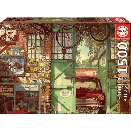 Puzzle Educa Old Garage, El Viejo Garaje de 1500 Piezas