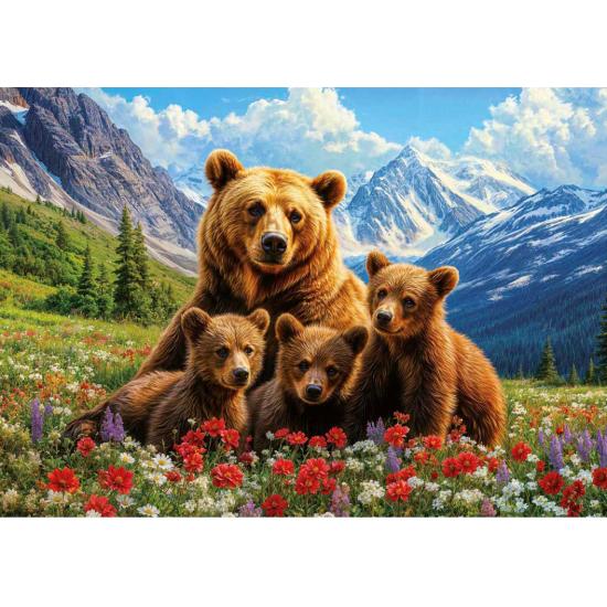 Puzzle Educa Osos Grizzly en Canadá de 1000 Piezas