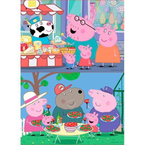 Puzzle Educa Peppa Pig de 2 x 25 Piezas Madera Puzzle Educa Peppa Pig de 2 x 25 Piezas Madera