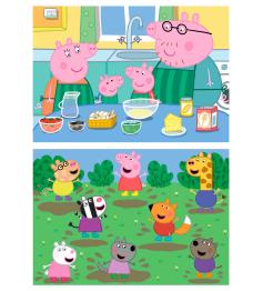 Puzzle Educa Peppa Pig de 2 x 25 Piezas Madera