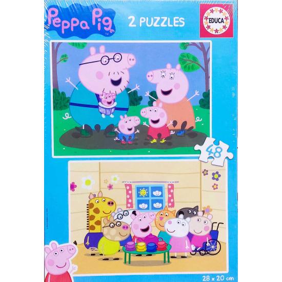 Puzzle Educa Peppa Pig de 2 x 48 Piezas