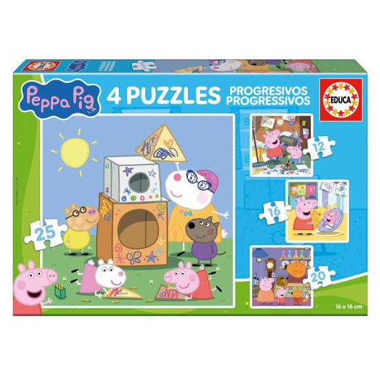 Puzzle Educa Peppa Pig Progresivo 12+16+20+25 Piezas Puzzle Educa Peppa Pig Progresivo 12+16+20+25 Piezas