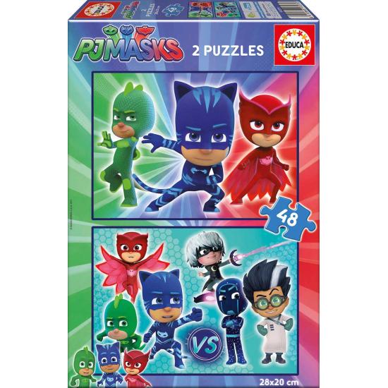 Puzzle Educa PJ Masks de 2 x 48 Piezas