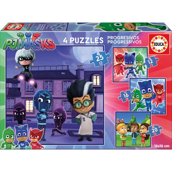 Puzzle Educa PJ Masks Progresivos 12+16+20+25 Pzs Puzzle Educa PJ Masks Progresivos 12+16+20+25 Pzs