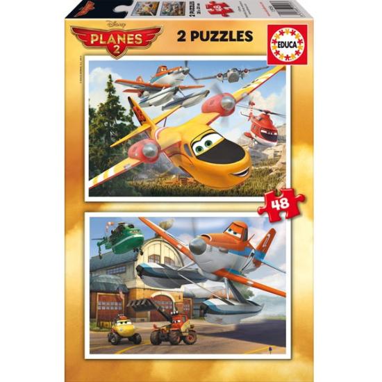 Puzzle Educa Planes Fire Rescue 2 x 48 Piezas