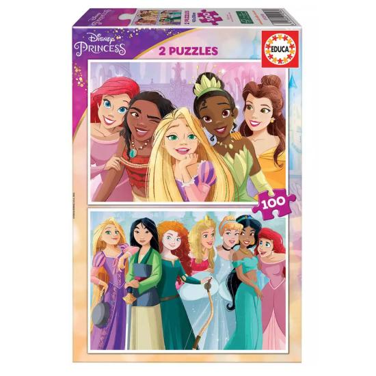 Puzzle Educa Princesas Disney 2 x 100 Piezas