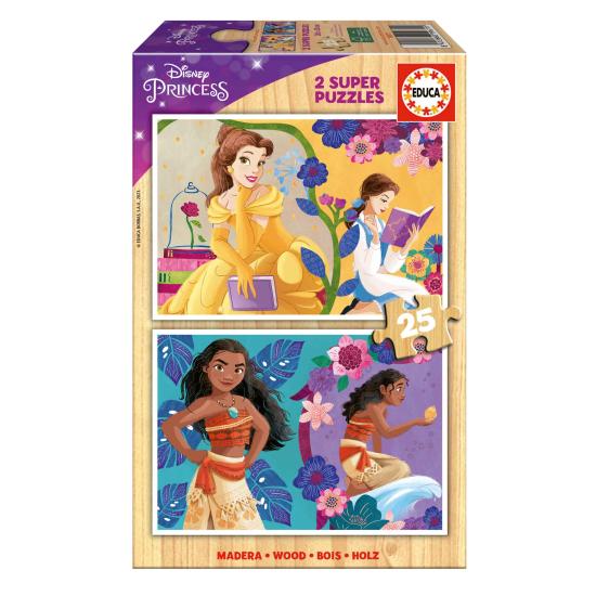 Puzzle Educa Princesas Disney de 2 x 25 Piezas Madera Puzzle Educa Princesas Disney de 2 x 25 Piezas Madera