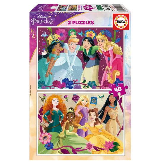 Puzzle Educa Princesas Disney de 2 x 48 Piezas Puzzle Educa Princesas Disney de 2 x 48 Piezas