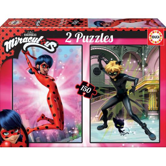Puzzle Educa Prodigiosa Ladybug 2 x 150 Piezas