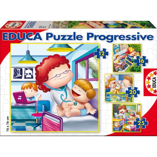 Puzzle Educa Progresivo De Mayor Quiero Ser 6+9+12+16 Piezas Puzzle Educa Progresivo De Mayor Quiero Ser 6+9+12+16 Piezas