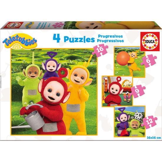 Puzzle Educa Progresivo Teletubies 6+9+12+16 Piezas
