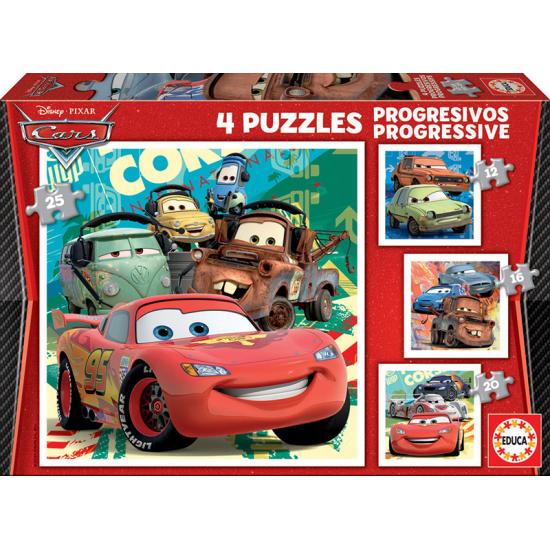 Puzzle Educa Progresivos Cars 2 12+16+20+25 Puzzle Educa Progresivos Cars 2 12+16+20+25