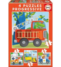 Puzzle Educa Progresivos Patrulla de Rescate 6+9+12+16 Pzs.