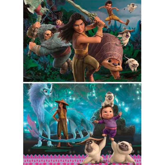 Puzzle Educa Raya y el Último Dragón 2 x 100 Piezas