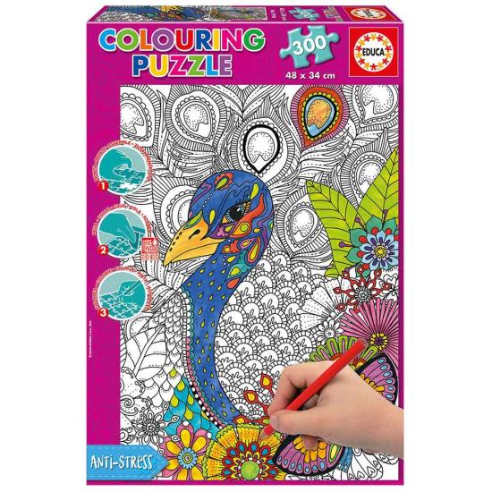 Puzzle Educa Safari coloréame de 300 Piezas
