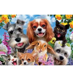 Puzzle Educa Selfie de Mascotas de 200 Piezas
