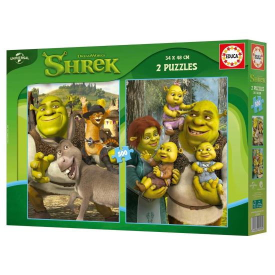 Puzzle Educa Shrek de 2 x 500 Piezas