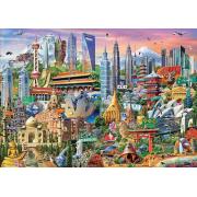 Puzzle Educa Símbolos de Asia de 1500 Piezas