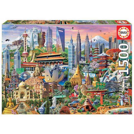Puzzle Educa Símbolos de Asia de 1500 Piezas Puzzle Educa Símbolos de Asia de 1500 Piezas