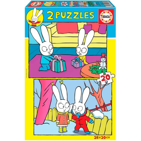 Puzzle Educa Simon de 2 x 20 Piezas Puzzle Educa Simon de 2 x 20 Piezas