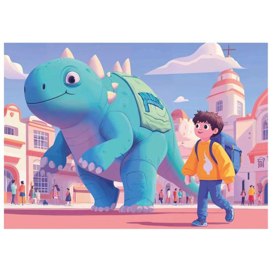 Puzzle Educa Simpáticos Dinos Progresivo 20+40+60+80 pzs
