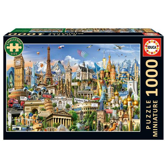 Puzzle Educa Símbolos de Europa (Piezas MINIATURA) 1000 Pzs Puzzle Educa Símbolos de Europa (Piezas MINIATURA) 1000 Pzs