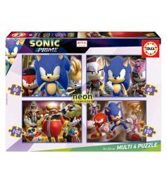 Puzzle Educa Sonic Neón Multi Progresivo 50+80+100+150