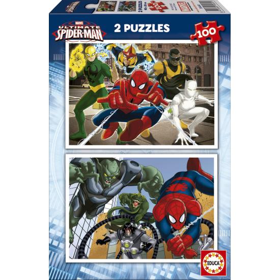 Puzzle Educa Spiderman Ultimate 2 x 100 Piezas