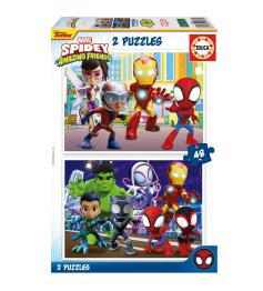 Puzzle Educa Spidey and Friends de 2 x 48 Piezas