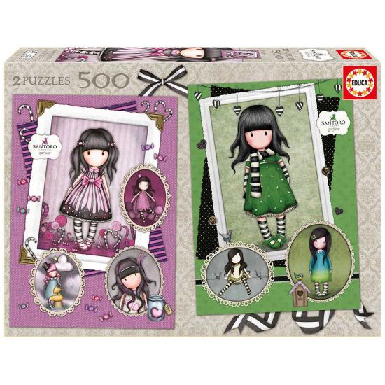 Puzzle Educa Gorjuss, Sugar Spice + Scarf 2 x 500 Piezas Puzzle Educa Gorjuss, Sugar Spice + Scarf 2 x 500 Piezas