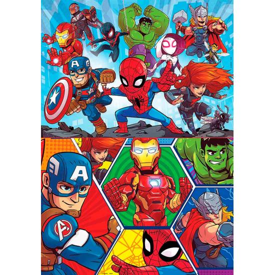 Puzzle Educa Super Hero Adventures 2 x 20 Piezas