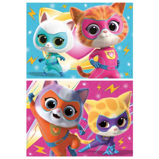 Puzzle Educa Super Kitties de 2 x 20 Piezas