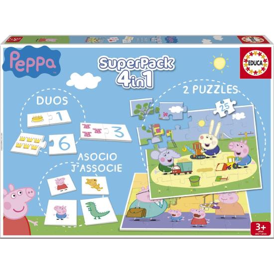 Puzzle Educa SuperPack Peppa Pig 2 x 25 Piezas