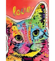 Puzzle Educa Tilt Cat Love de 1000 Piezas