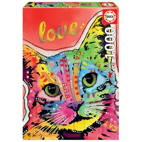 Puzzle Educa Tilt Cat Love de 1000 Piezas Puzzle Educa Tilt Cat Love de 1000 Piezas