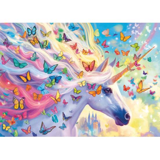 Puzzle Educa Unicornio Arcoíris de 500 Piezas
