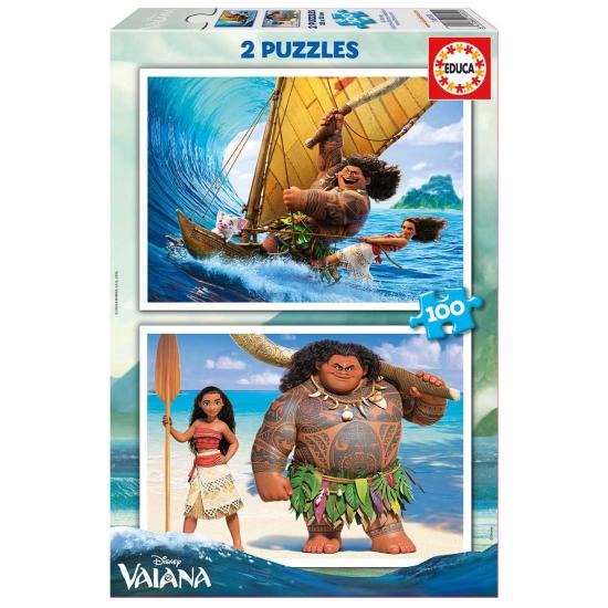 Puzzle Educa Vaiana de 2 x 100 Piezas