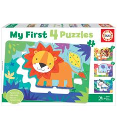 Puzzle Educa Animales dela Selva Progresivo 5+6+7+8 Pzs