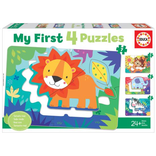 Puzzle Educa Animales dela Selva Progresivo 5+6+7+8 Pzs Puzzle Educa Animales dela Selva Progresivo 5+6+7+8 Pzs