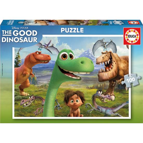 Puzzle Educa Viaje de Arlo, Good Dinosaurs de 100 Piezas