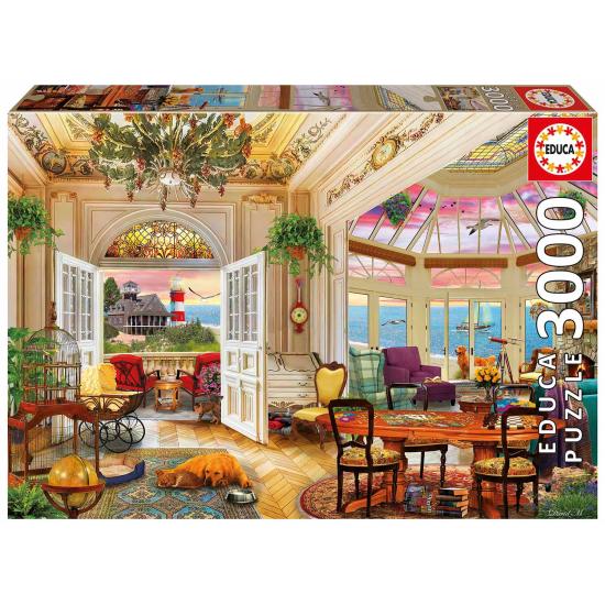 Puzzle Educa Vida en la Costa de 3000 Piezas Puzzle Educa Vida en la Costa de 3000 Piezas