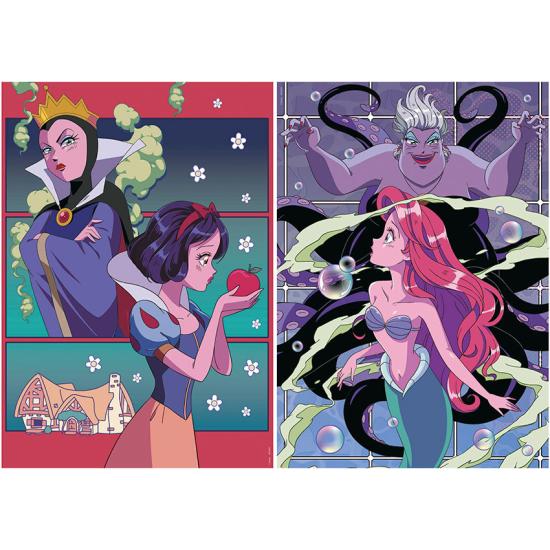 Puzzle Educa Villanas Disney de 2 x 500 Piezas