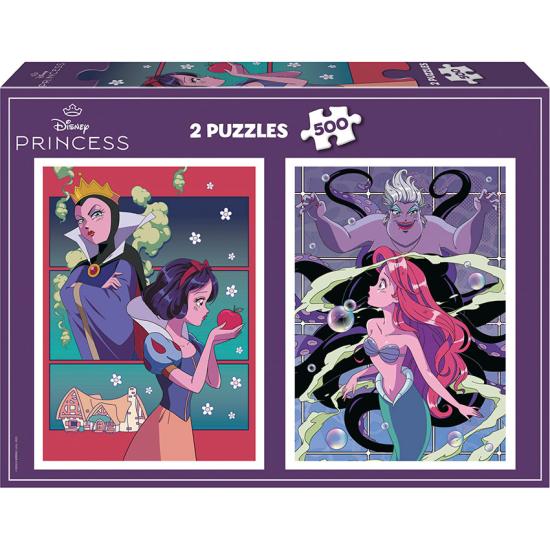 Puzzle Educa Villanas Disney de 2 x 500 Piezas