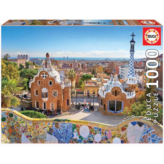 Puzzle Educa Vista de Barcelona Desde Parque Güell 1000 Piezas